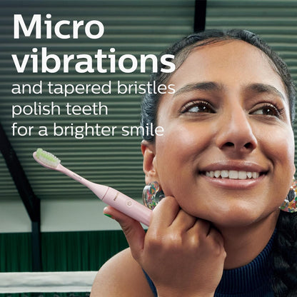 Philips One by Sonicare Ersatzbürstenköpfe, 2er-Pack, Schwarz, Kompatibel mit Philips One elektrische Zahnbürste, BH1022/06