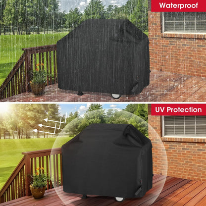 UNICOOK BBQ Abdeckung 60 Zoll, Hochleistungs-Wasserdichte Grillabdeckung, Spezielle Licht- und UV-beständige Outdoor-Grillabdeckung, Grillzubehör Kompatibel mit Weber Char-Broil Nexgrill und mehr
