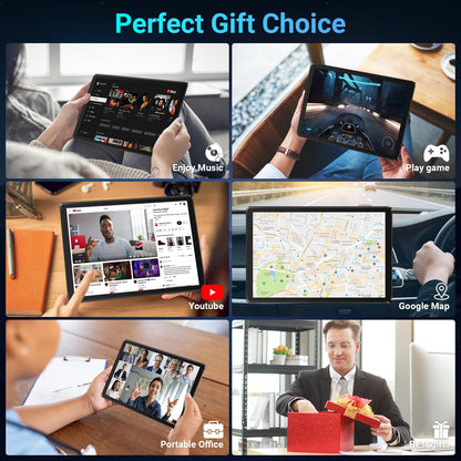 Tablet 10.1" Android Tablet, Octa-Core Processor, 10GB RAM+128GB ROM 1TB Expandable, Widevine L1 1280x800 IPS HD Touchscreen, 5MP+8MP Dual Camera Face Unlock, 5000mAh Battery WiFi 6 BT5.3,Gray