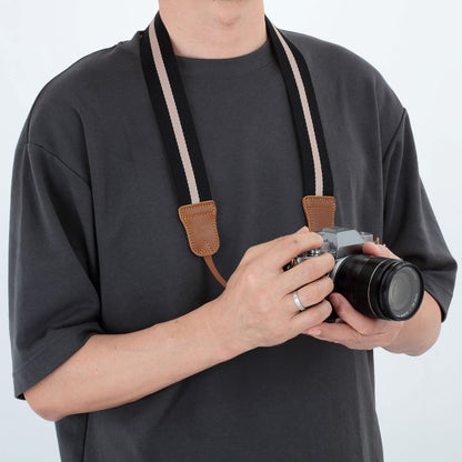 Padwa Lifestyle Black Striped Camera Strap - A Game Changer for Photographers
