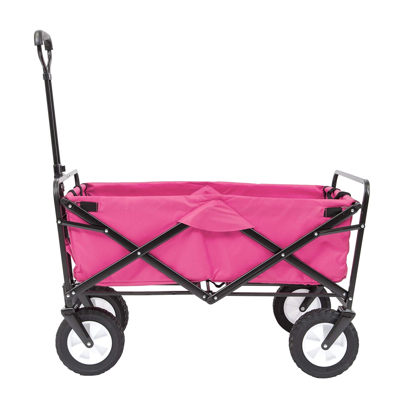 Mac Sports Collapsible Folding Outdoor Utility Wagon, Black