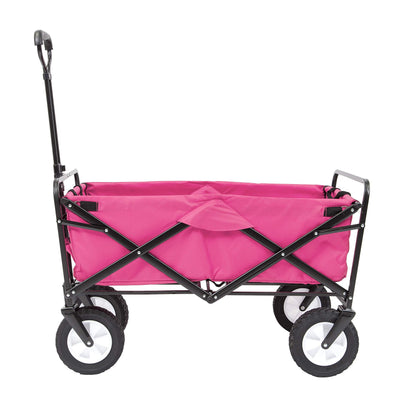Mac Sports Collapsible Folding Outdoor Utility Wagon, Black