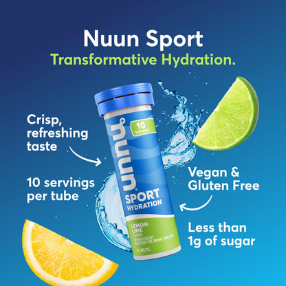 Nuun Sport Electrolyte Tablets with Magnesium, Calcium, Potassium, Chloride & Sodium, Gluten Free & Vegan, Mixed Flavors, 48 Pack (40 Servings Total)