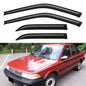 Window Visors Rain Guards for 2015-2026 Ford F150 SuperCrew & 2017-2026 F-150 Raptor F250 F350 F450 F550 Super Duty Crew Cab, Out-Channel Window Vent Deflectors Visors Shades Protectors