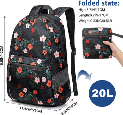 G4Free 20L Lightweight Packable Backpack Foldable Travel Hiking Daypack for Men and Women