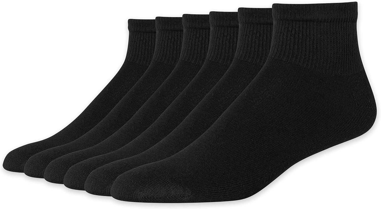 Hanes Red Label pour hommes Paquet de 6 chaussettes de cheville rembourrées