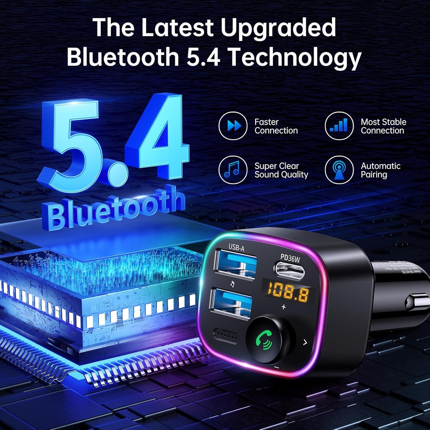Syncwire Bluetooth 5.4 FM Transmitter Car Adapter Review