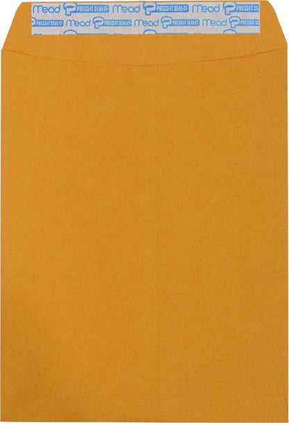 Hilroy Kraft-Briefumschläge, 22,9 x 30,5 cm, Press-it Seal-it Verschluss, 25 Stück pro Packung (76044)