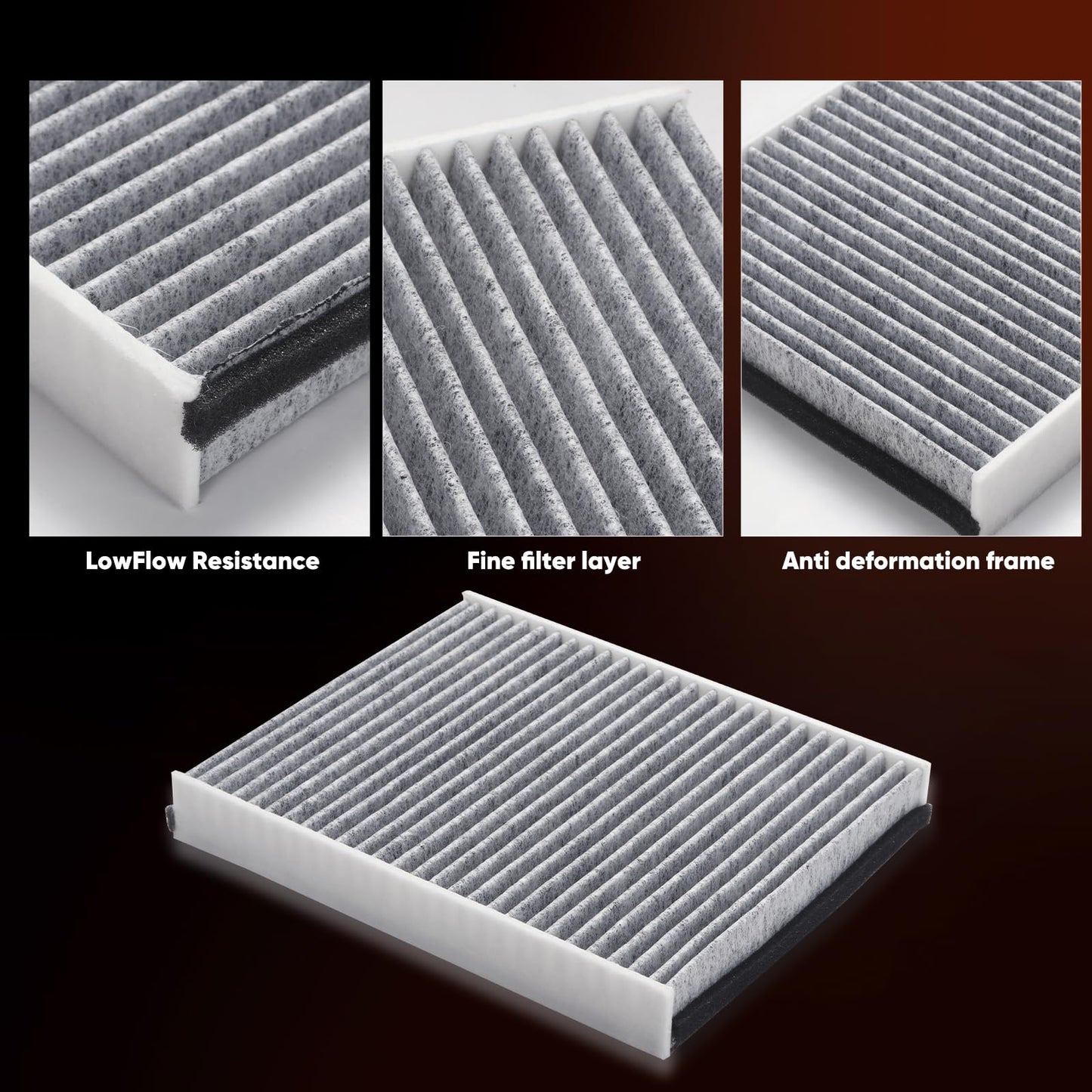 CA10262 Engine Air Filter Fit Ford Expedition/F150/F250/F350 (2007-2021) & Lincoln Navigator Replaces FA1883, 7C3Z9601A, A35642