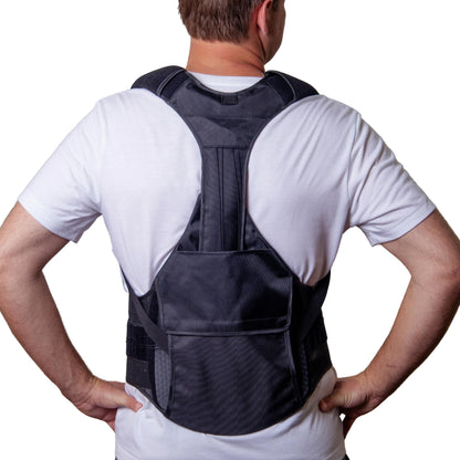 ComfortCore TLSO Back Brace - Thoracic Lumbar Spine Support for Kyphosis, Herniated Disc, Spinal Stenosis & Back Pain - Adjustable Posture Correction - L0456 L0457 (OSFM - UNIVERSAL)