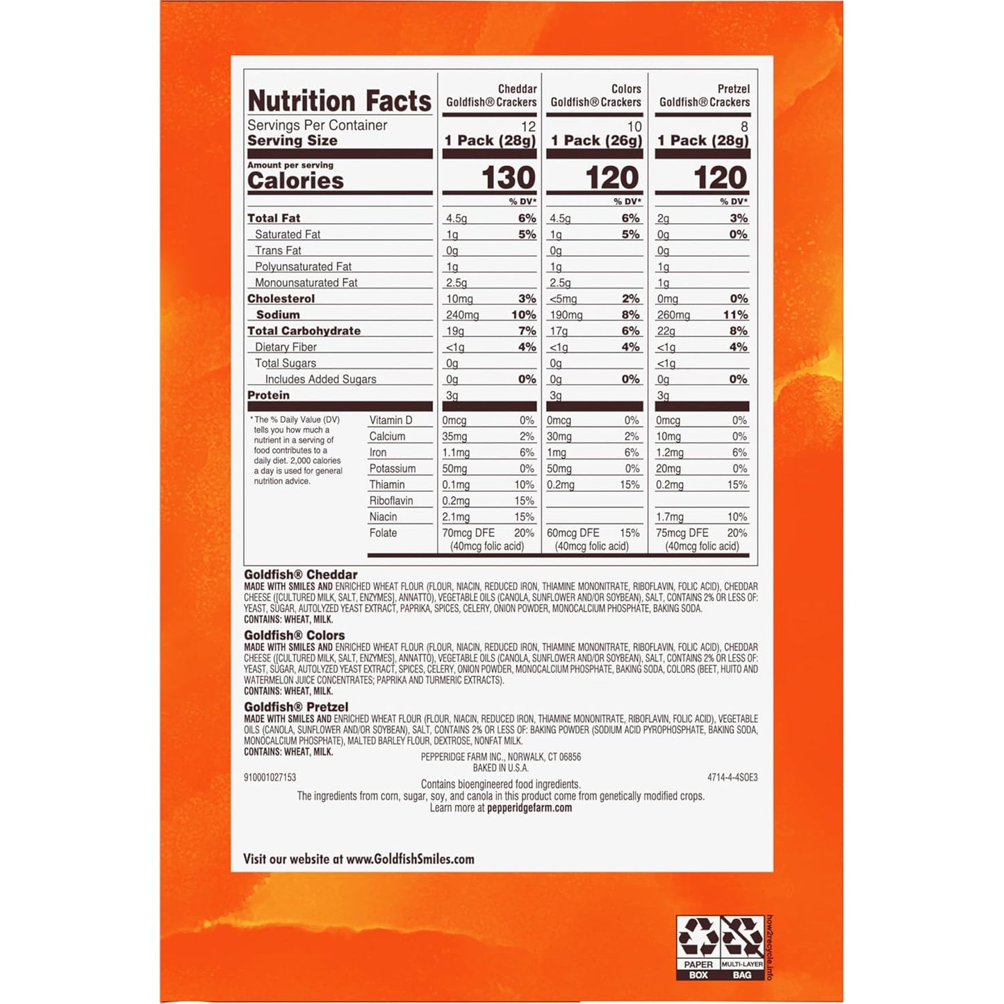 Goldfish Crackers Big Smiles Variety Pack: A Snack Time Winner