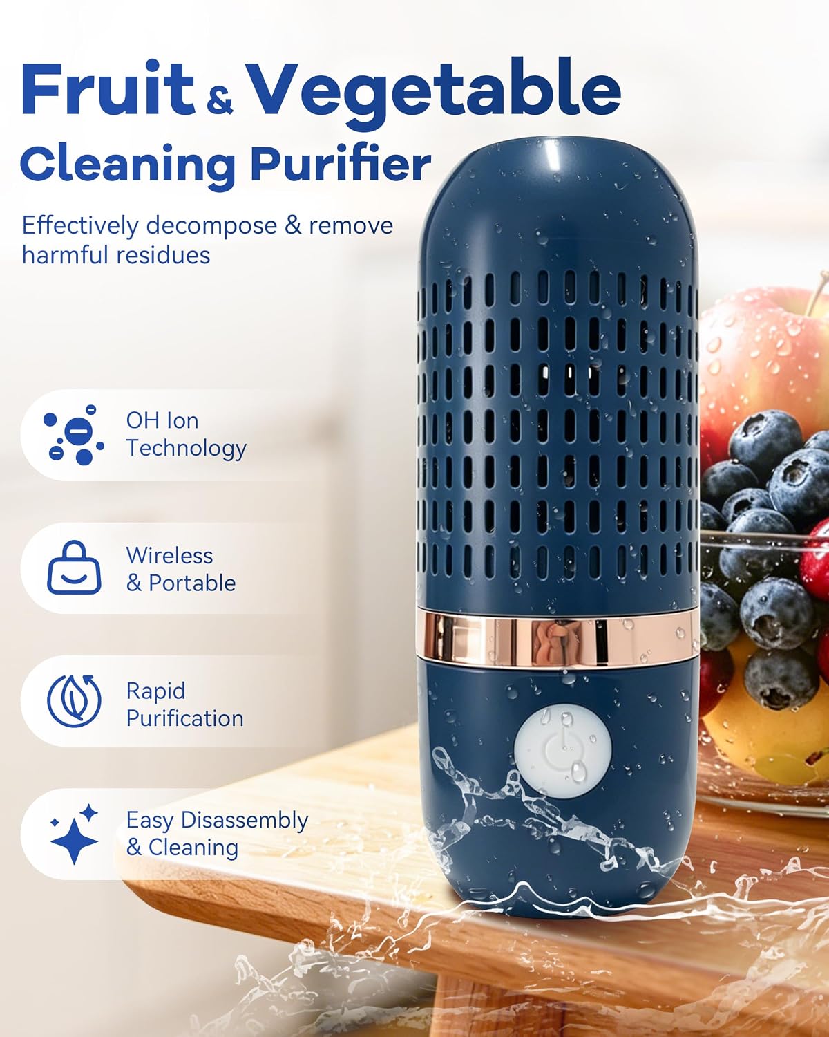 Produce Cleaner & Vegetable Cleaner with Oh-Ion Technology