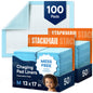 Chucks Pads Disposable [100-Pack] Adult Incontinence Underpads 23"x36" Large Super Absorbent Protective Bed Pads, Leak-Proof Pads – Pee Pads for Kids, Adults and Pets – Dog & Puppy Training Pads