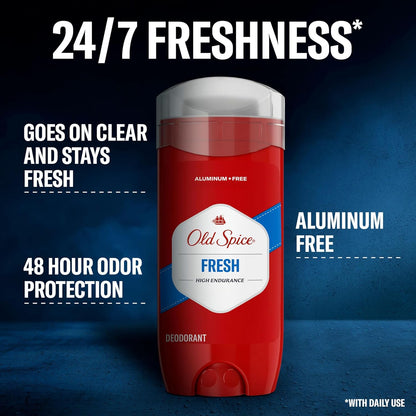 Old Spice High Endurance Deodorant für Herren, Aluminiumfrei, Pure Sport Duft, 107 g
