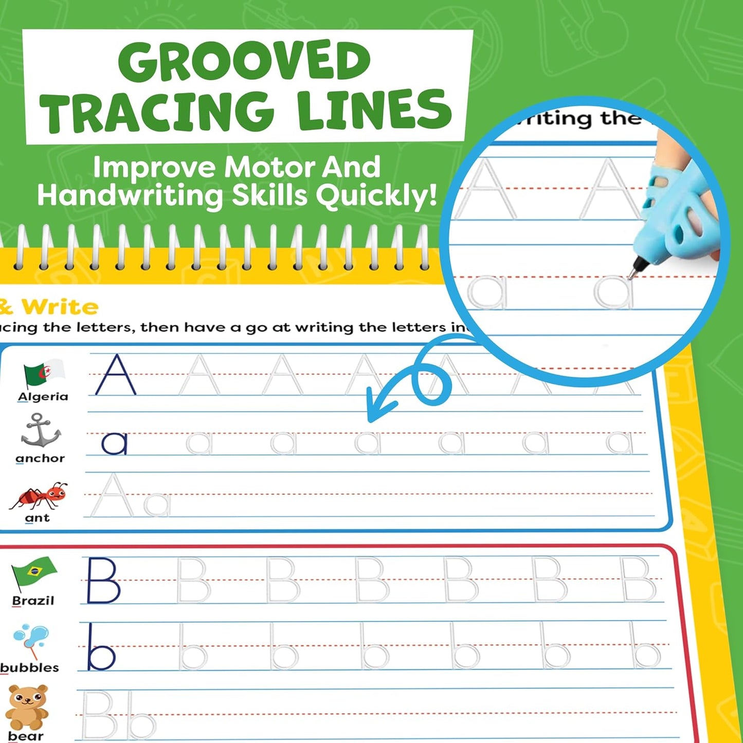 Magic Grooved Writing Practice for Kids