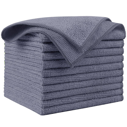 AIDEA Microfiber Cleaning Cloth, 50PK, Microfiber Towels for Cars, Premium Wash Cloths, Dusting Cloth Cleaning Rags, Absorbent Towels for SUVs, House, Kitchen, Window, Cleaning Supplies12×12"