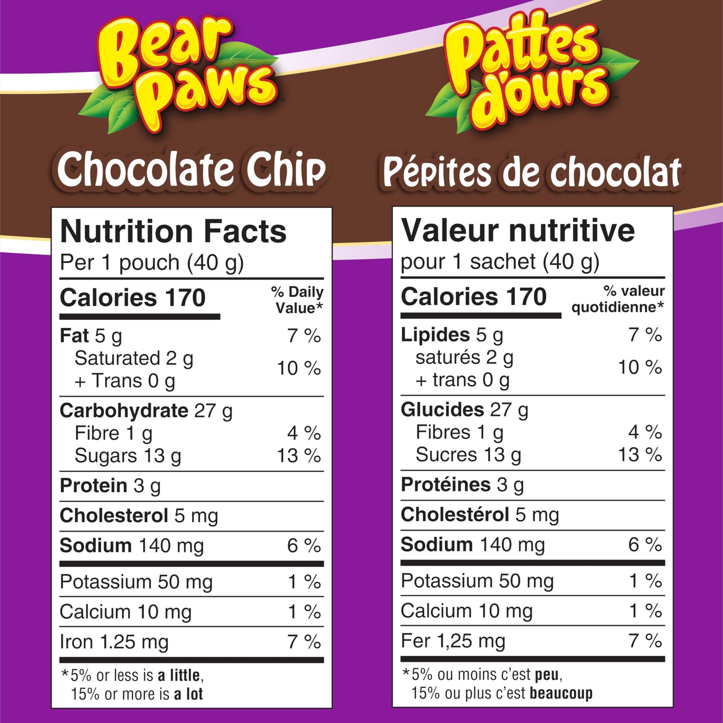 Dare Bären-Tatzen, Schokoladenstückchen-Soft-Cookies, 480 g/16,9 oz., x 12 Beutel, Familienpackung, Erdnussfrei (Importiert aus Kanada)