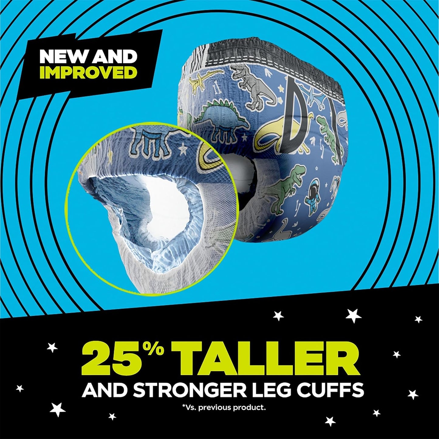 Ninjamas Boys Bedwetting Underwear, Overnight Protection, Ultra Absorbent, Hypoallergenic, Size S/M (17-32 kg), 44 Count,