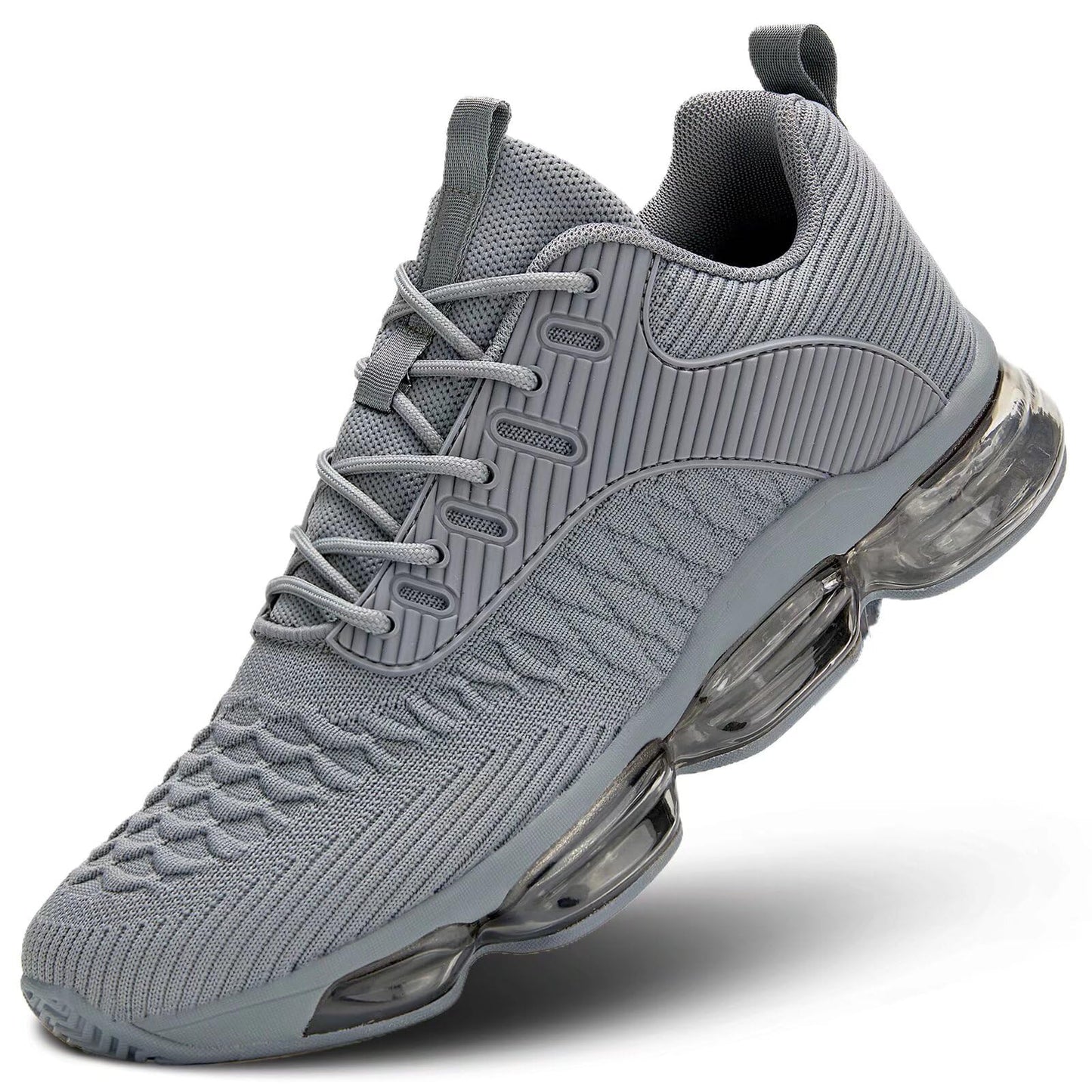 Mens Running Shoes Air Low Top Comfort Walking Lace Up Sneakers Breathable Fashion Tennis Sport Gym Fitness Cross Trainers