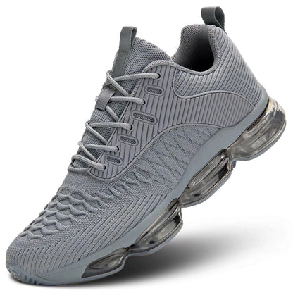 Mens Running Shoes Air Low Top Comfort Walking Lace Up Sneakers Breathable Fashion Tennis Sport Gym Fitness Cross Trainers