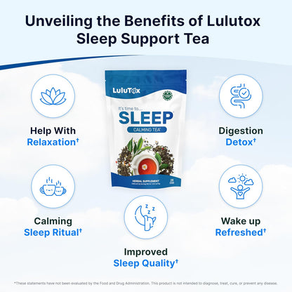 Wellamoon Sleep Patches & Lulutox Sleep Tea Bundle (84 Patches & 28 Servings)