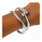 Silver chunky bangle