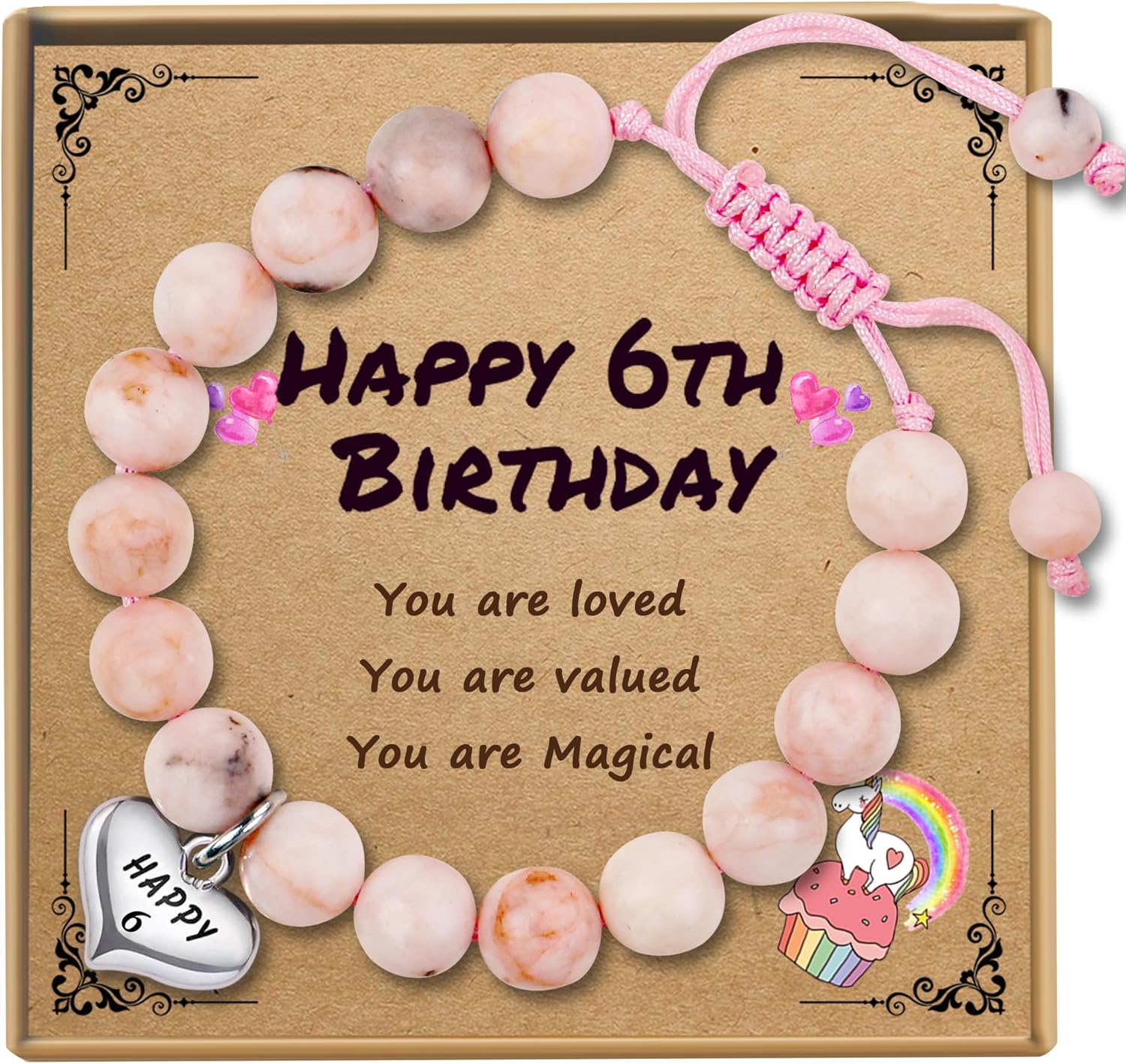 Sereney Birthday Gifts for Girls, Beaded Bracelets as 1/2 1 2 3 4 5 6 7 8 9 10 11 12 13 14 15 16 Year Old Birthday Gift, Adjustable Cross/Pearl Bracelet as Happy Birthday Gifts for Daughter