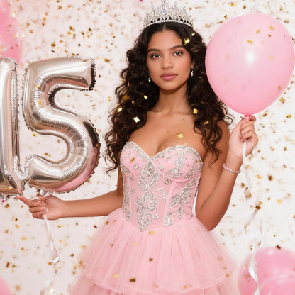 Sereney 5 Jahre altes Mädchen Geburtstagsgeschenkideen, verstellbares rosa-weißes Perlenarmband als Fünf-Jahres-5-Jahre-altes 5. Geburtstagsgeschenk für Teenager-Mädchen, Tochter, Nichte, Enkelin