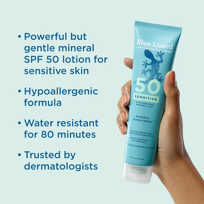 Blue Lizard Sensitive Mineral SPF 50 Sunscreen Lotion Review