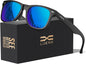 Mirrored Dark Blue/Matte Frame