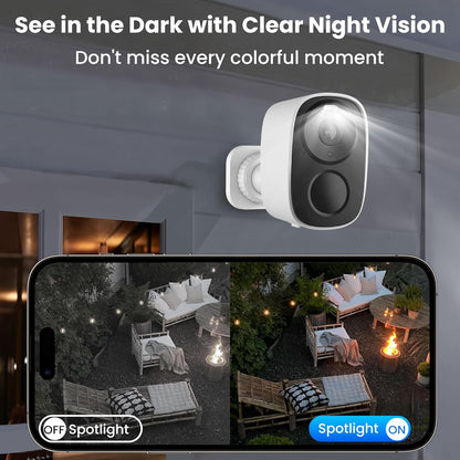 Upgraded 2026 2K Security Cameras for Outdoor Use