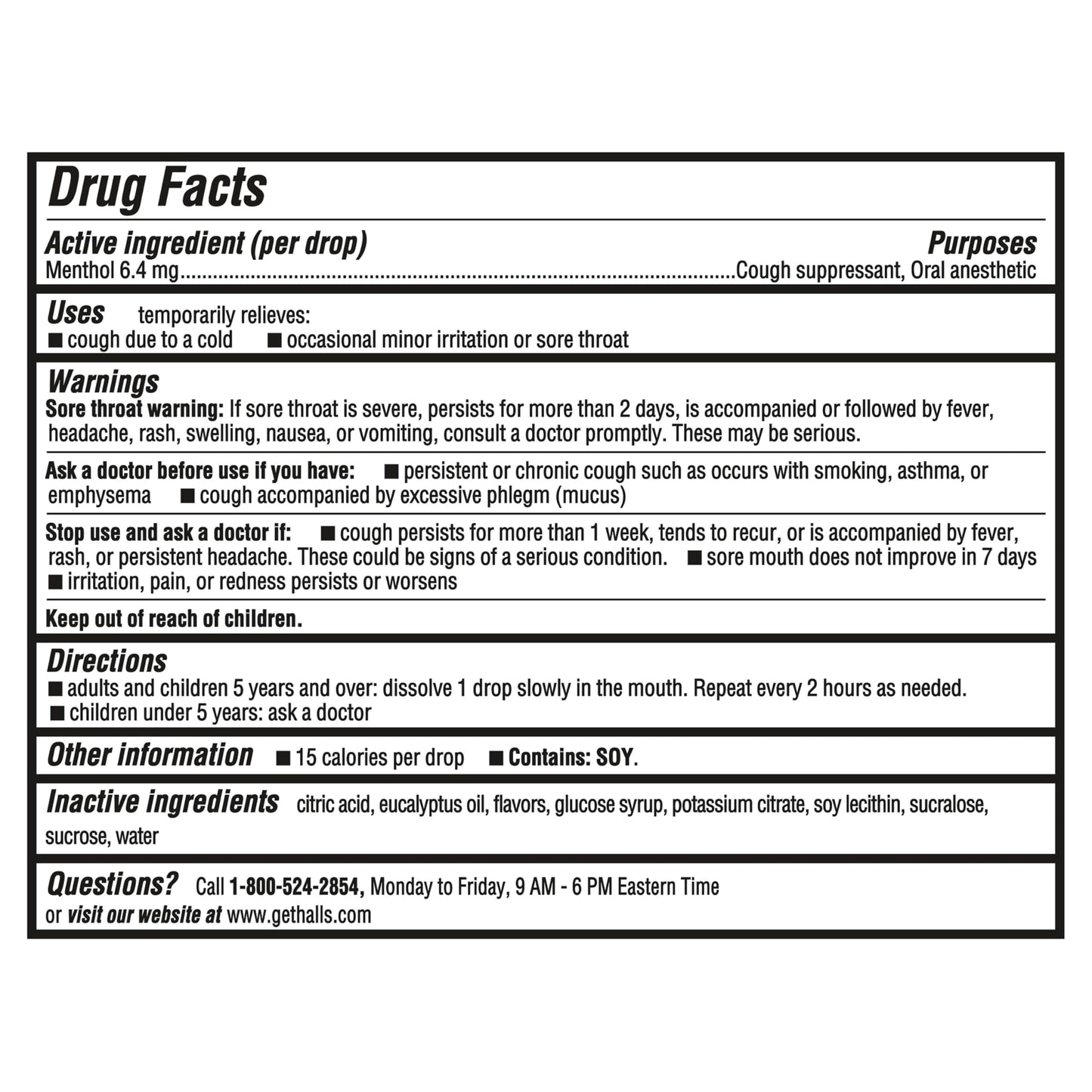 Halls Cough and Throat Relief Mentho-Lyptus Cough Drops, 12 Bags of 30 (360 Total Drops)