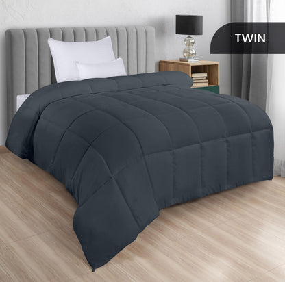 Utopia Bedding Steppbetten Queen-Größe, Ganzjahres-Bettdeckeneinlage, Daunenalternative Box-gesteppte Bettdecke mit Ecklaschen, Maschinenwaschbar (Weiß)