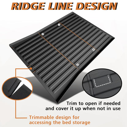 TripleAliners Truck Mat Compatible with 2019-2026 Chevy Silverado 1500 / GMC Sierra 1500 6.6FT Accessories, Truck Bed Mat Heavy Duty Custom Fit All Weather Protection TPE Pickup Liner, Standard Bed
