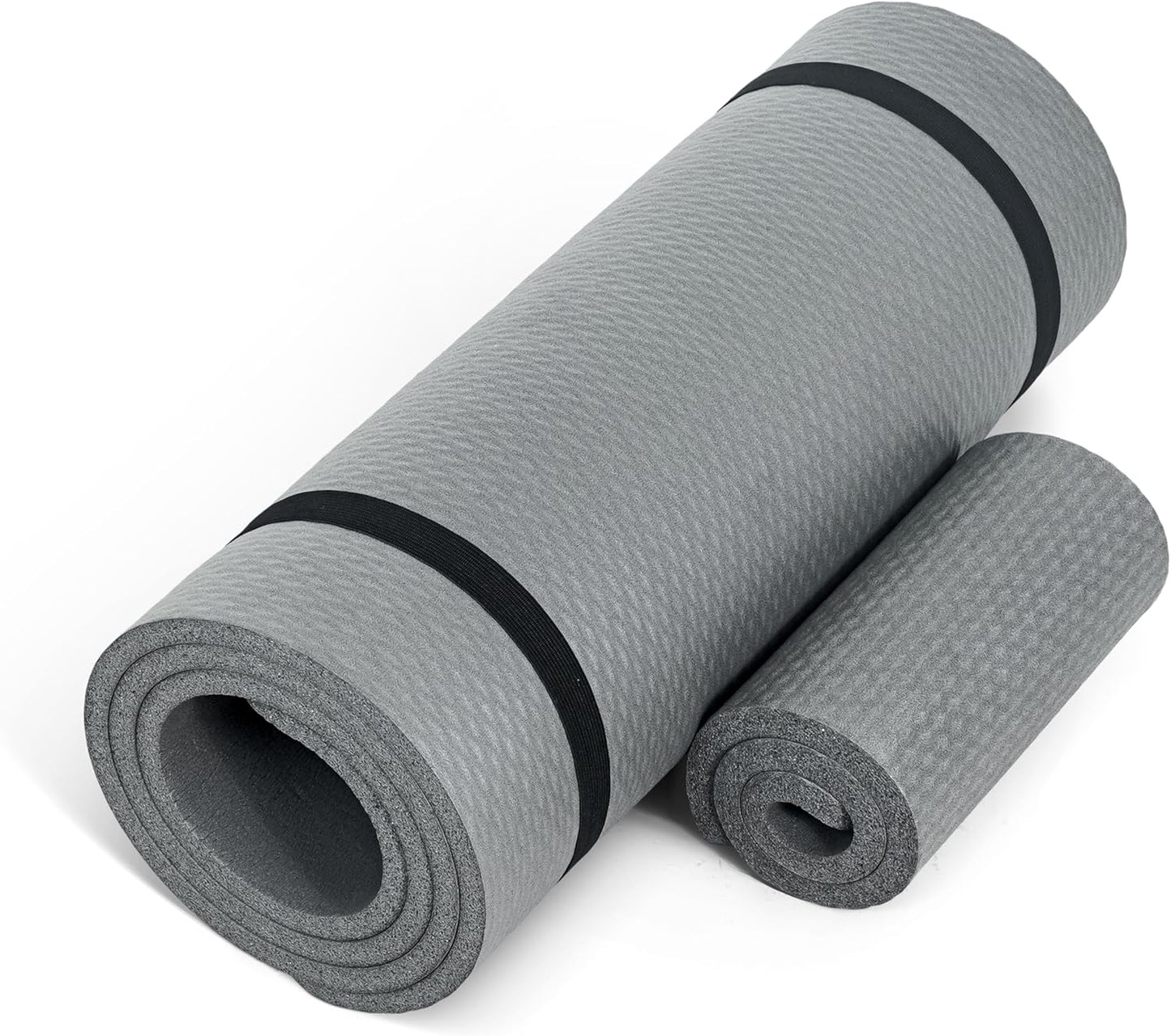 GrayYoga Mat w/Knee Pad