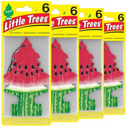 LITTLE TREES Car Air Freshener | Hanging Tree Provides Long Lasting Scent for Auto and Home | Black Ice, 24 Air Fresheners