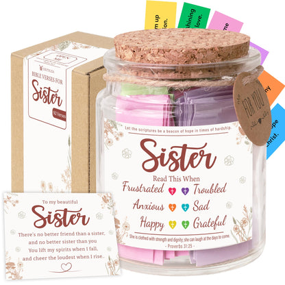 Read This When Bible Verses Jar – Birthday Gifts for Women, Christian Gifts for Women, Graduations Gift for Her, Fathers Day Gift