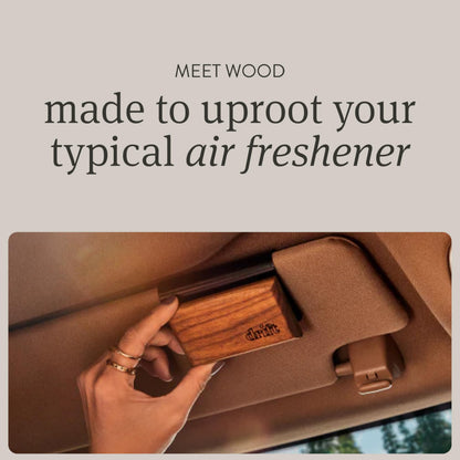 Drift Car Air Freshener - Wood Air Freshener - Car Odor Eliminator - Teak Scent Starter Kit