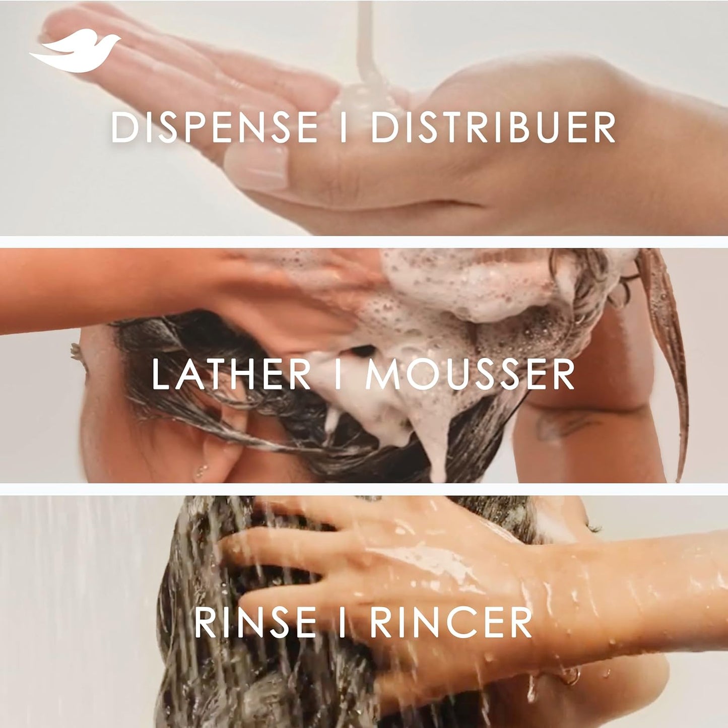Dove Intensive Repair Shampoo für geschädigtes Haar mit flüssiger Bio-Protein-Pflege, 828 ml