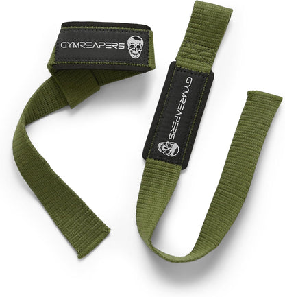 Gymreapers Hebe-Handgelenkbandagen für Gewichtheben, Bodybuilding, Powerlifting, Krafttraining und Kreuzheben – gepolstertes Neopren mit 45,7 cm Baumwolle