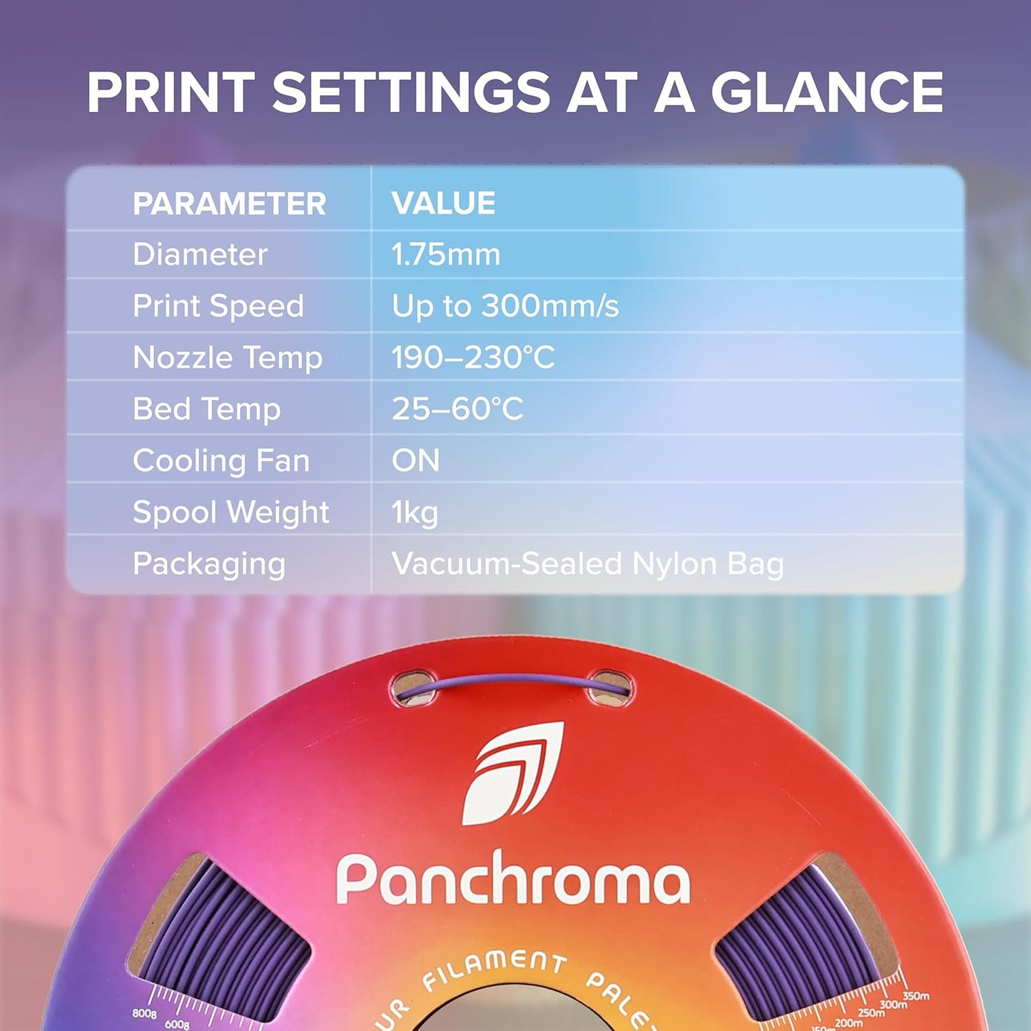 Polymaker Panchroma Mattes PLA Filament, Holzkohlschwarz 1.75mm 1kg 3D-Druck Filament, Früher Polyterra Matt, Passend für die meisten FDM 3D-Drucker, 1kg Spule (2.2lbs)