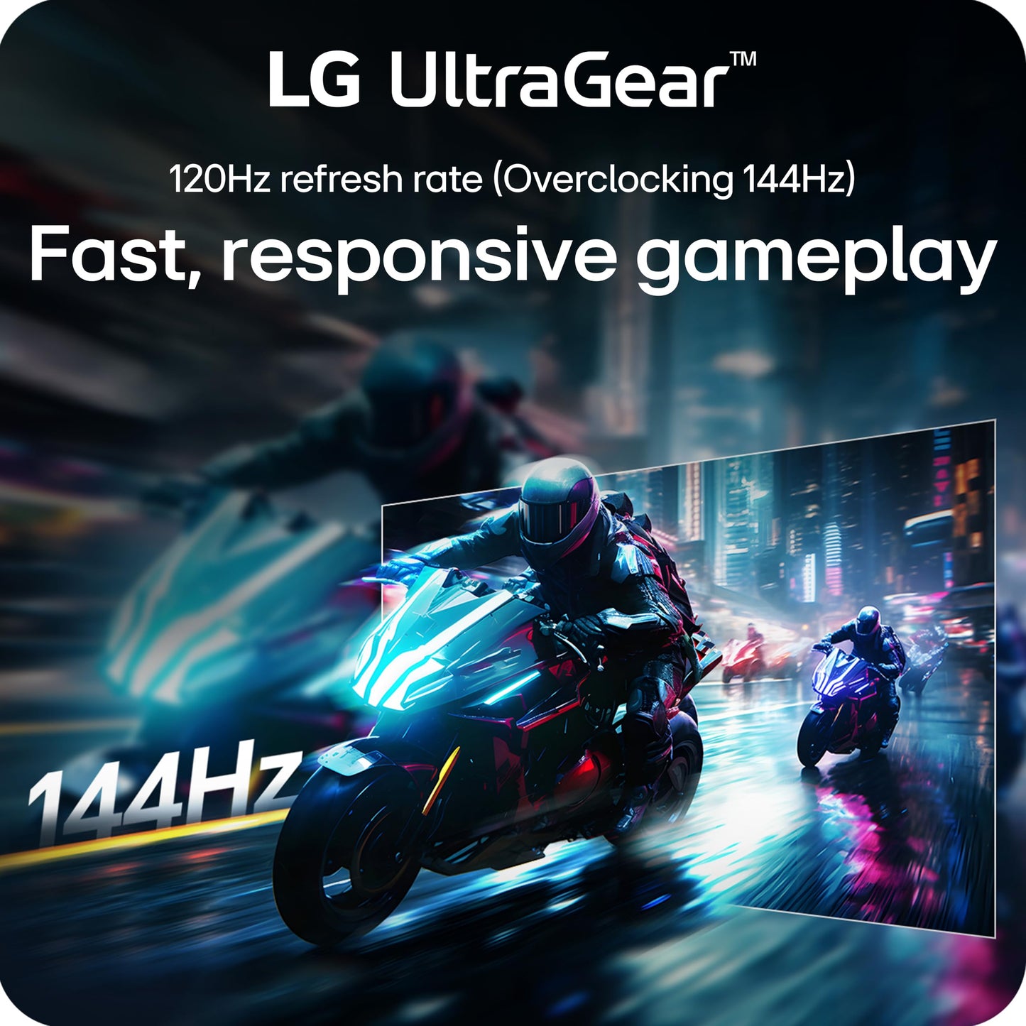 LG 24G411A-B 24 Zoll Ultragear Full HD (1920 x 1080) IPS Gaming Monitor, 144Hz (Übertaktet), 1ms MBR, NVIDIA G-Sync Kompatibel, AMD FreeSync, HDR10, HDMI, DisplayPort, Schlanker Standfuß, Schwarz