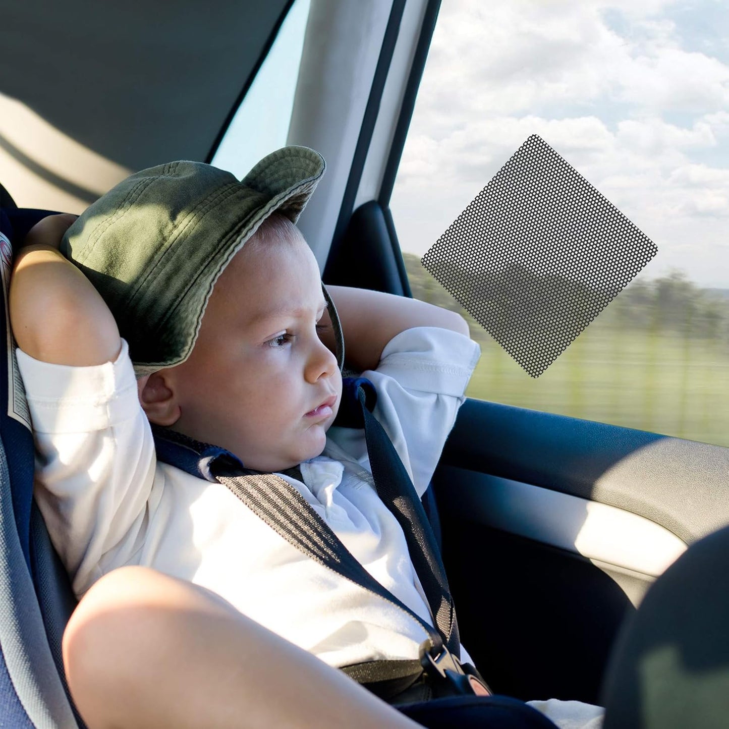 Baby On Board Aufkleber – Unverzichtbar für Autos – 12,7 x 12,7 cm – 2er-Pack – leuchtendes Gelb und DURCHSICHTIG beim Rückwärtsfahren – die besten Sicherheitsschilder für Ihre Kinder – nicht magnetischer Aufkleber – langlebig und stark haftend