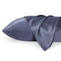 Bedsure Satin Pillow Case Queen Size 2 Pack, Similar to Silk Pillow Cases, Silky Pillowcase Covers for Hair and Skin with Envelope Closure, Gifts for Women Men, Grey, 20x30 Inches