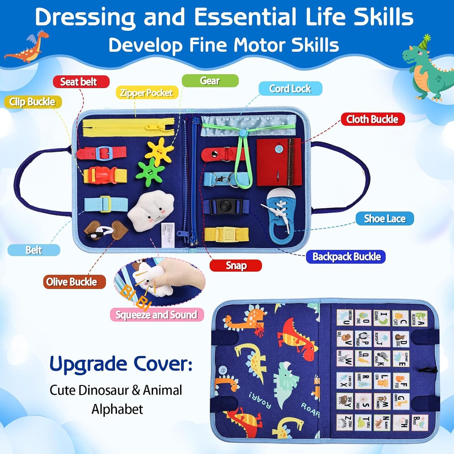 Esjay Toddler Busy Board: A Fun and Educational Montessori Toy