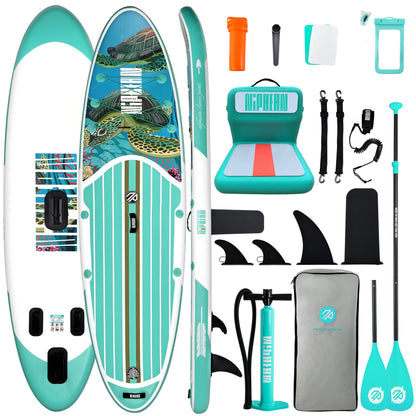 Niphean Inflatable Stand Up Paddle Board with SUP Accessories, Anti-Slip EVA Deck, 10’6’’ Inflatable Paddle Boards for Adults & Youth of All Skill Levels