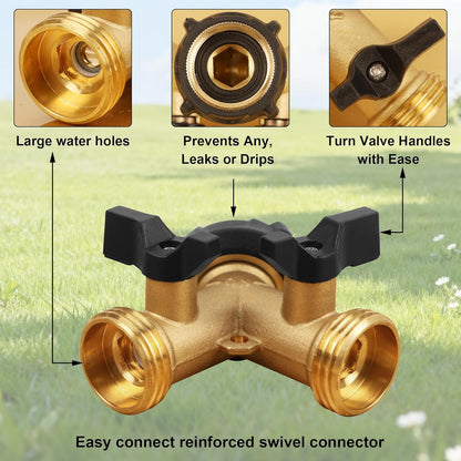 Biswing Garden Hose Splitter 2 Way - A Game Changer for Multi-Tasking Gardeners