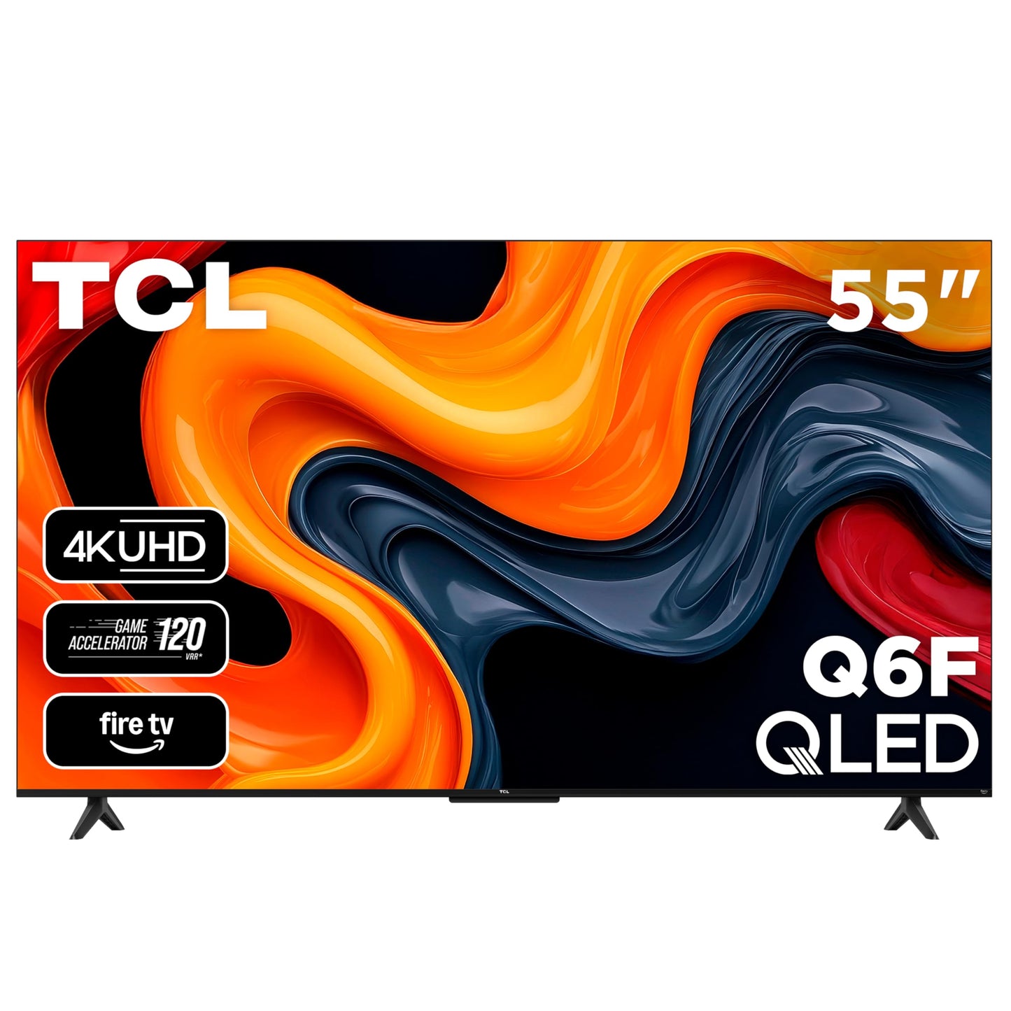 TCL 43-Inch Q6 QLED 4K UHD Smart TV with Fire TV (43Q651F, 2025 Model) Dolby Vision, HDR PRO+, Dolby Atmos, Alexa Built-in with Voice Remote, Apple AirPlay 2 Compatibility, Streaming Television