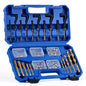 Orion Motor Tech 172pc Thread Repair Kit, Metric Thread Restorer Kit with HSS Drill Bits Taps Inserts Breakoff Installation Tools, Auto Rethreading Restorer Tool Kit in M5 M6 M8 M10 M12 Sizes