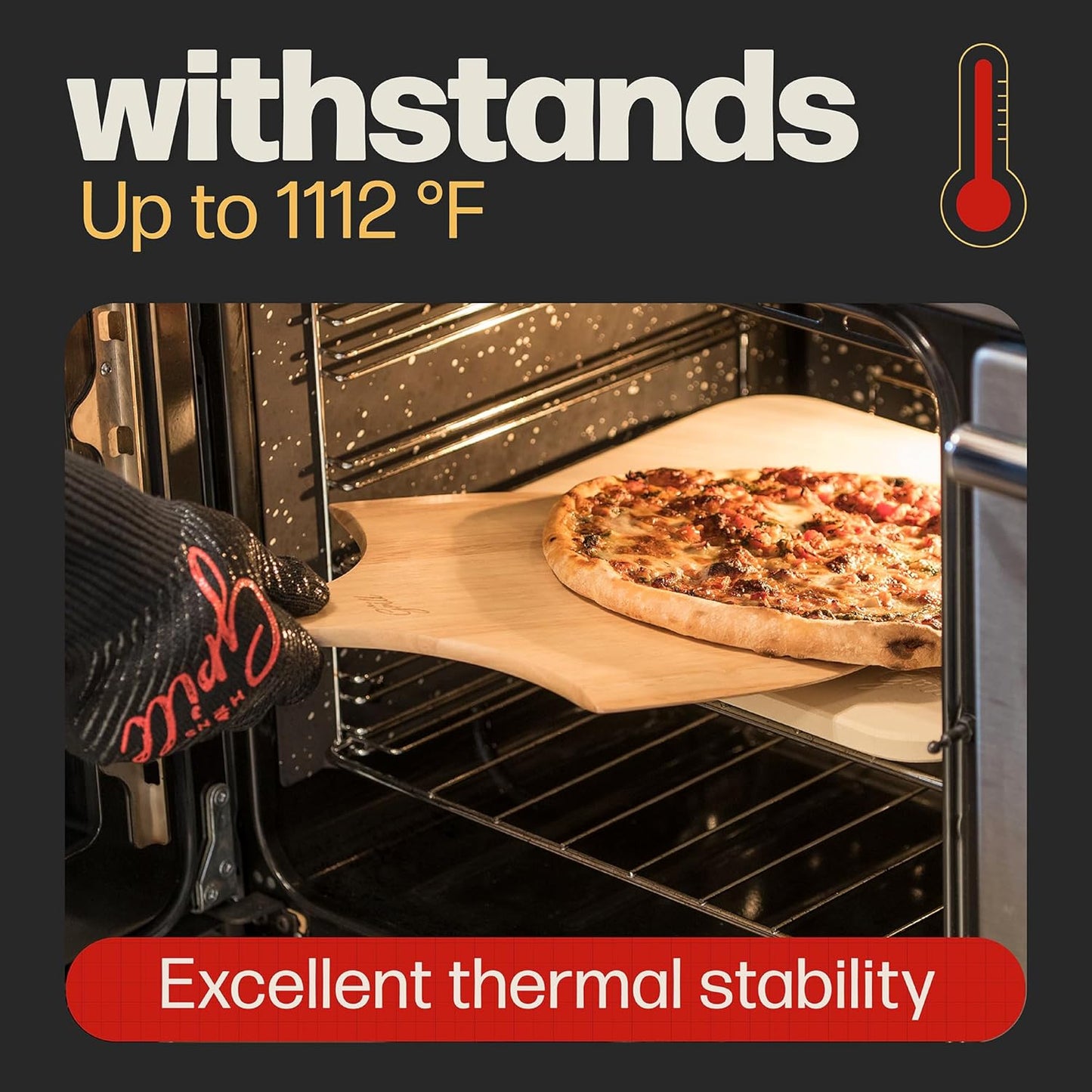HANS GRILL PIZZA STONE | Rectangular Pizza Stone For Oven Baking & BBQ Grilling